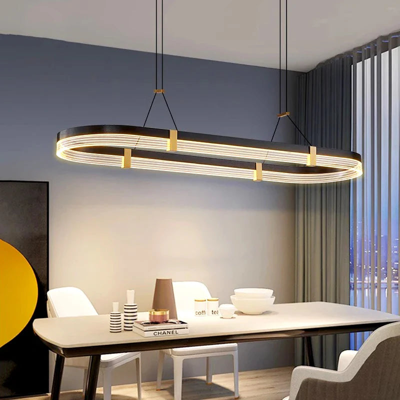 Afralia™ Modern Pendant Chandelier for Indoor Dining Room Living Room Ceiling Lighting