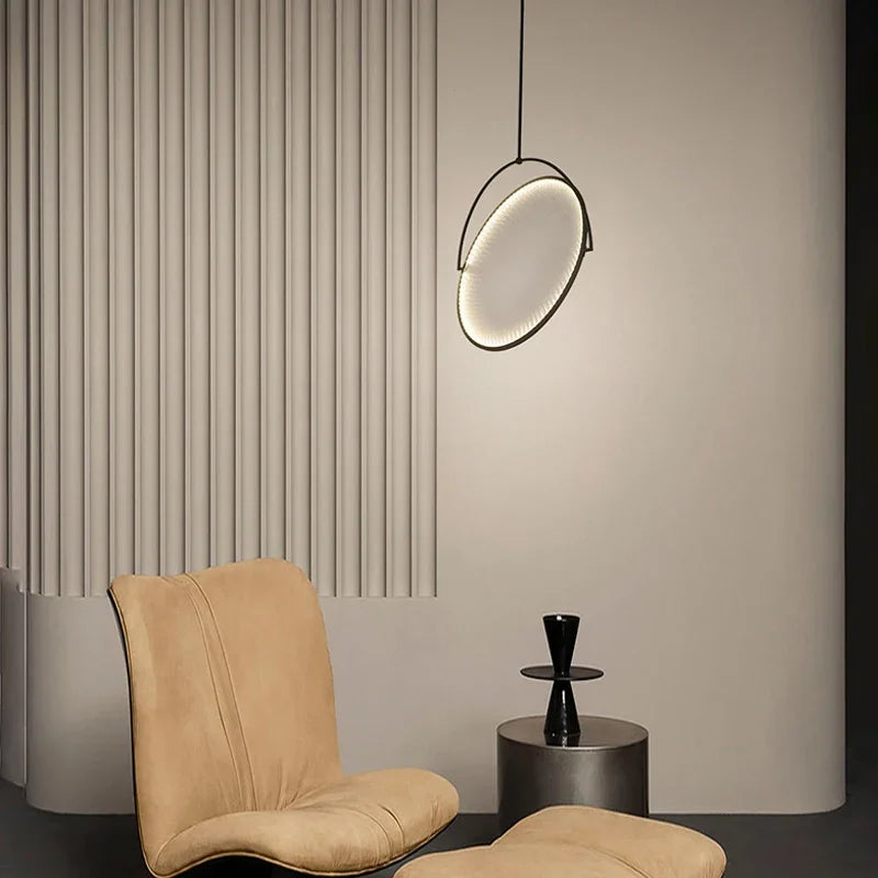 Afralia™ Italian Style LED Pendant Light for Modern Living Room, Restaurant, and Bar Counter