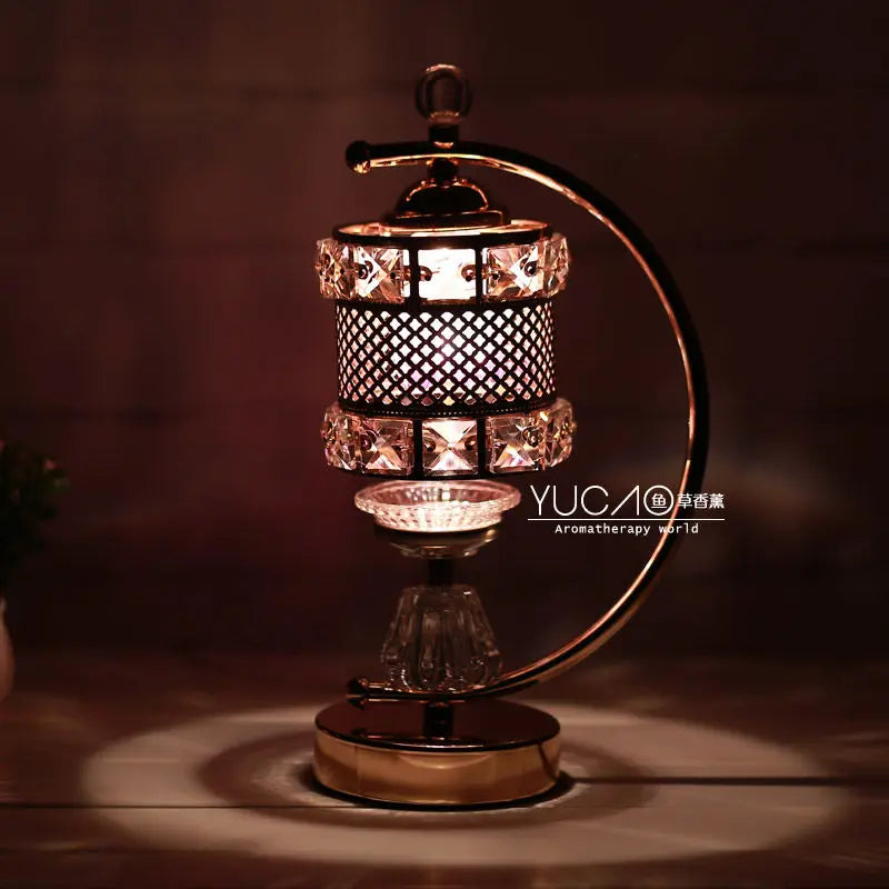 Afralia™ Retro Sleep Aromatherapy Essential Oil Lamp Home Bedroom Aroma Stove Plugin