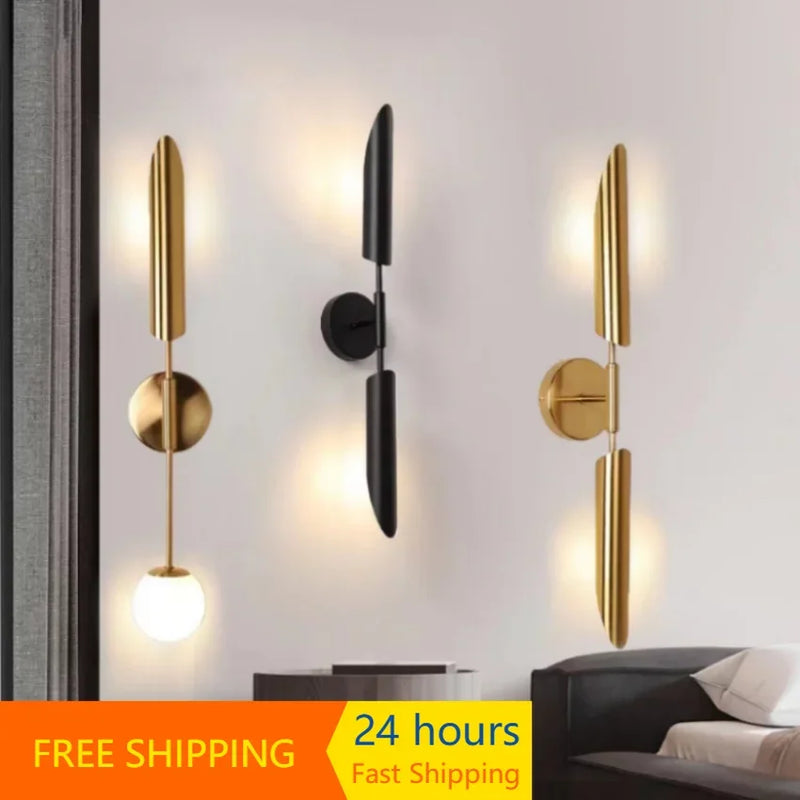 Afralia™ Modern Nordic Wall Sconce Lights for Bedroom, Hotel, and Living Room