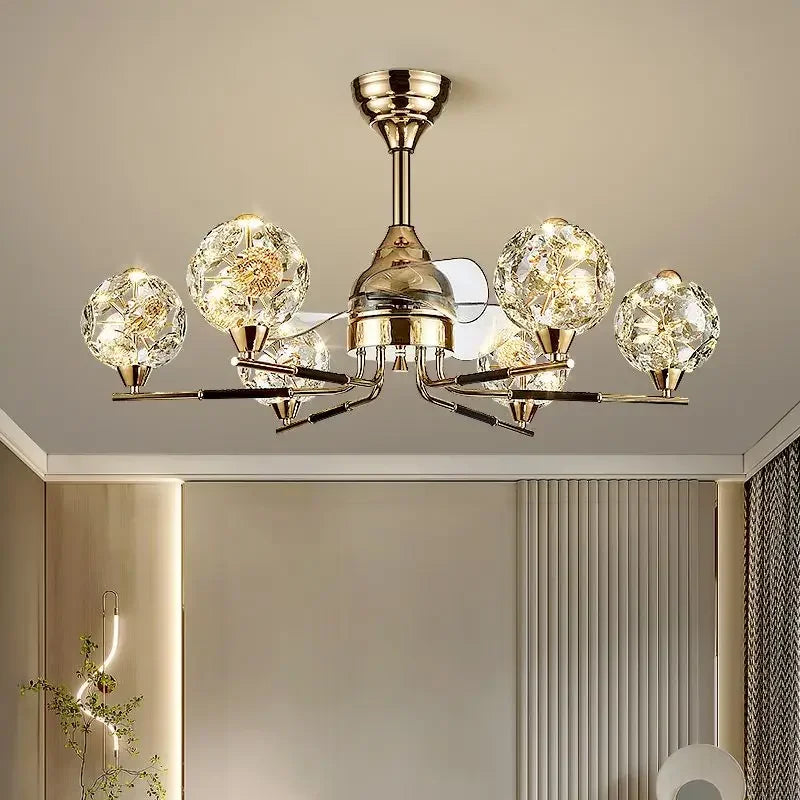 Afralia™ Crystal Luxury Chandelier Pendant Light for Dining & Living Room
