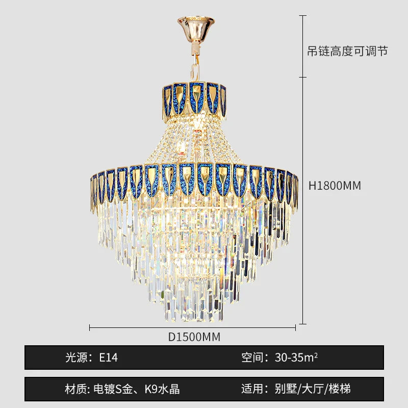 Afralia™ Shell Art Color Chandelier Luxury Lighting for Living & Dining Rooms