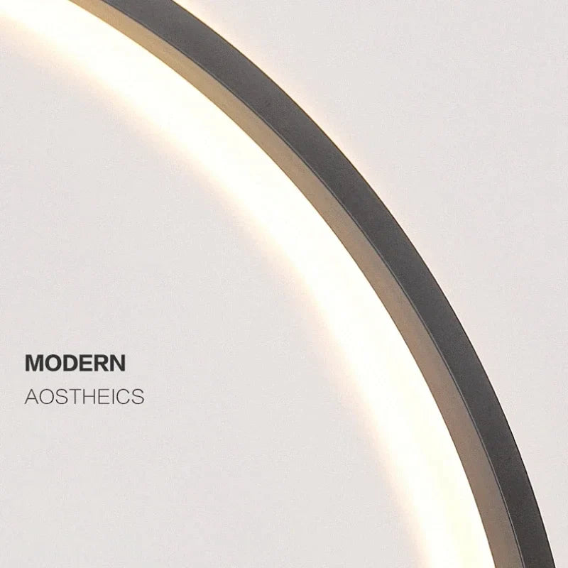 Afralia™ Modern LED Ring Wall Lamp | Nordic Design Indoor USB Sconce Lighting