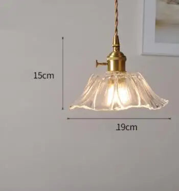 Afralia™ Blue Glass Pendant Lights for Bedroom Dinning Living Room