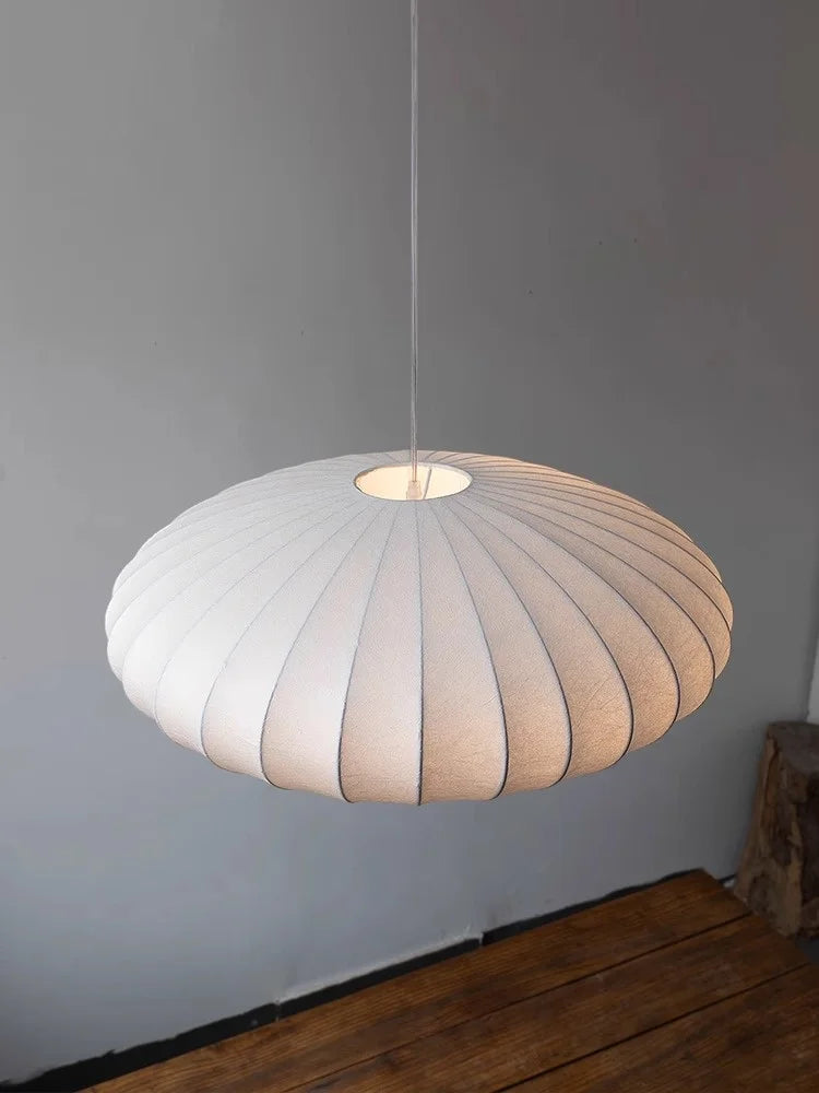 Afralia™ Silk Pendant Lights: Wabi Sabi Nordic Chandelier for Home Decoration