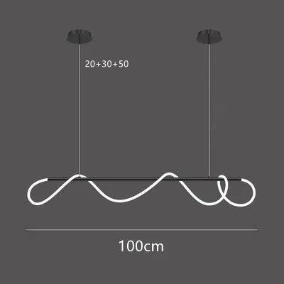 Afralia™ Nordic Long Hose Chandelier for Dining Room Lighting