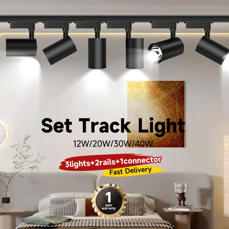 Afralia™ Zigbee Track Light LED Strip Chandelier Ceiling Lamp Studio Lighting