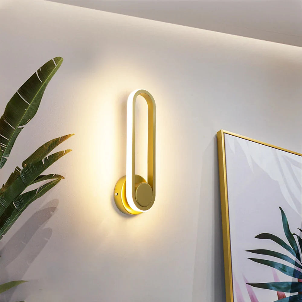 Afralia™ LED Indoor Wall Sconce Lamp for Home Bathroom Bedroom Lighting