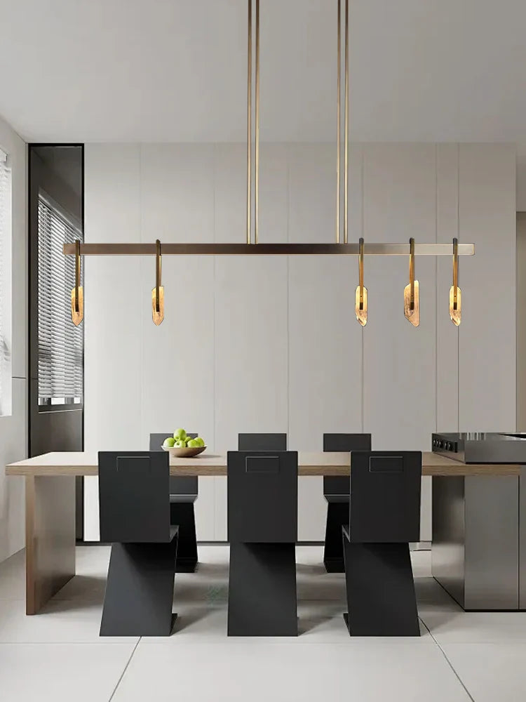 Afralia™ Crystal Pendant Light: Modern Luxury Designer Copper Fixture