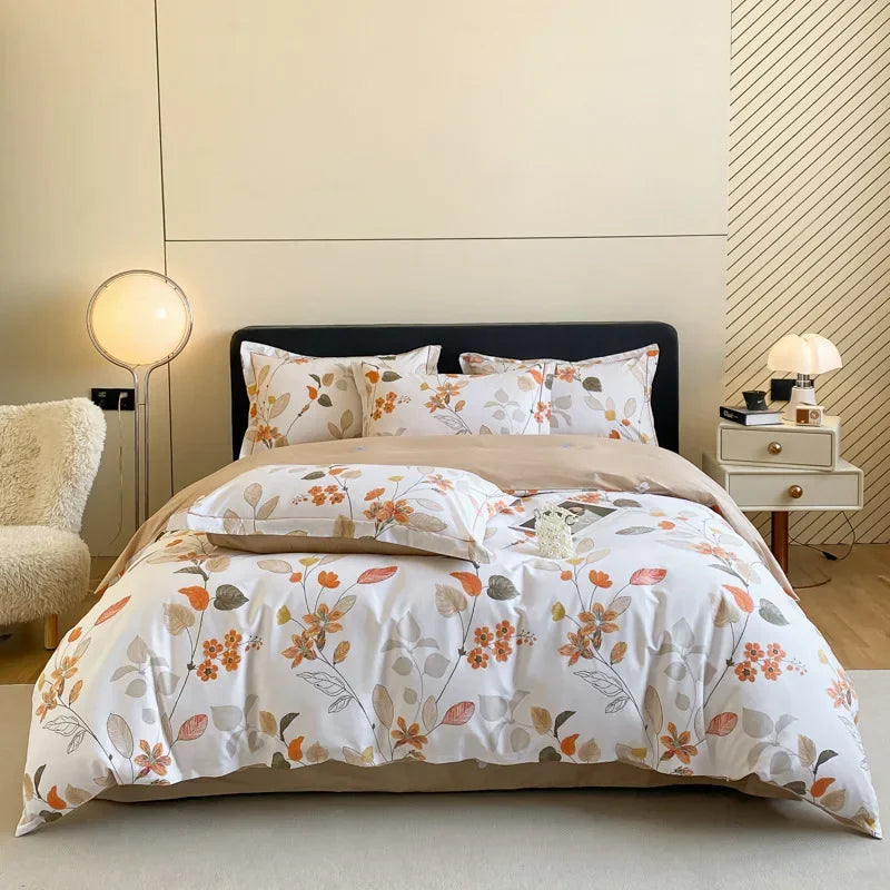 Afralia™ Pastoral Printed Cotton Bedding Sets for Comfortable Sleep