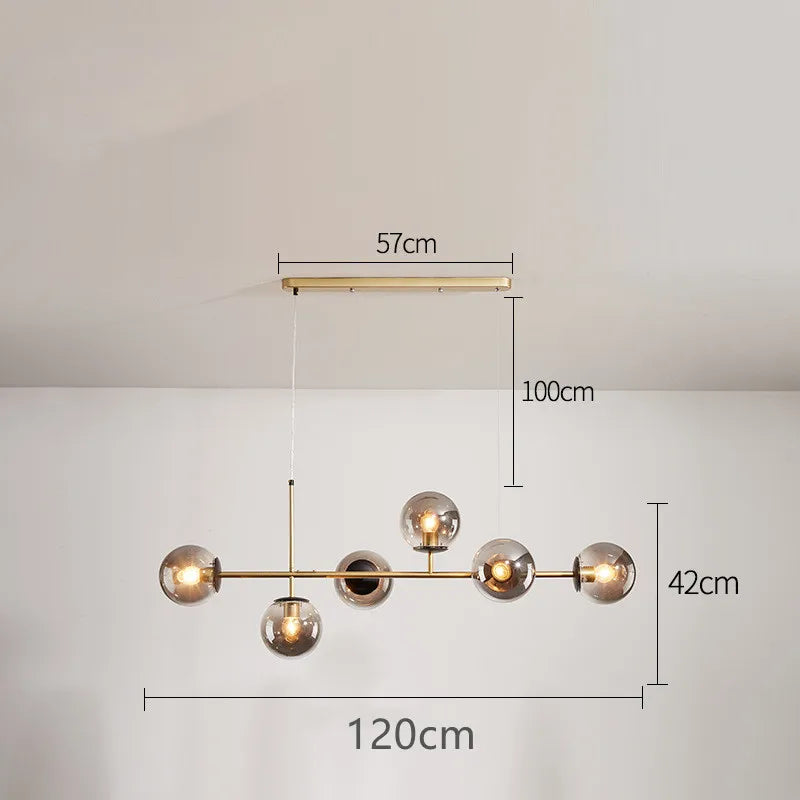 Afralia™ Glass Ball Pendant Lamps for Home Decor and Lighting Fixtures
