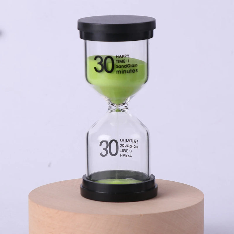 Afralia™ Kids 30-Minute Hourglass Sand Timer for Homework, Cleaning Teeth, 7 Colors