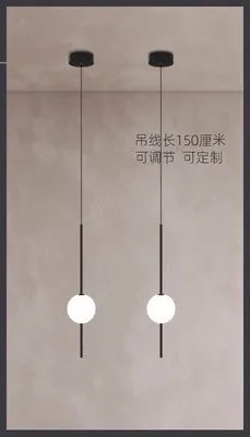 Afralia™ Glass Ball LED Ceiling Chandelier for Home Decor and Lighting