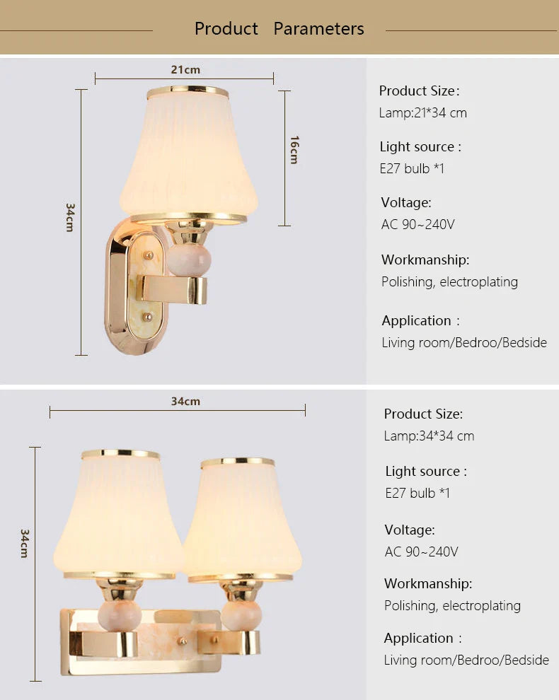 Afralia™ Nordic LED Wall Lamp for Bedroom Living Room Retro Lighting