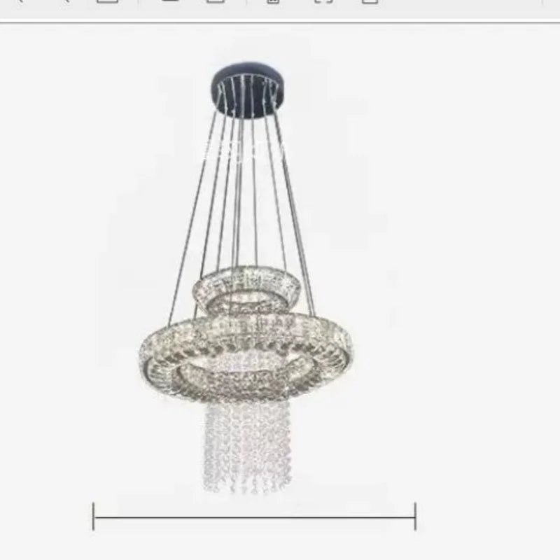 Afralia™ Crystal LED Chandeliers: Dimmable Smart Lighting for Dining, Kitchen, Living Room