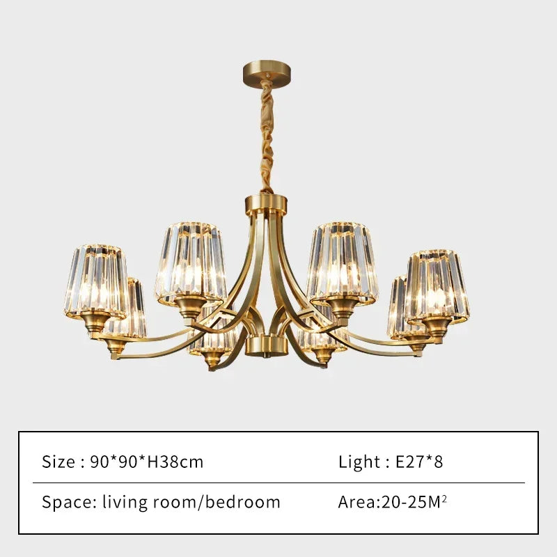 Afralia™ Luxury Crystal Chandelier: Elegant Lighting Fixture for Home, Living Room, Bedroom, Dining Room