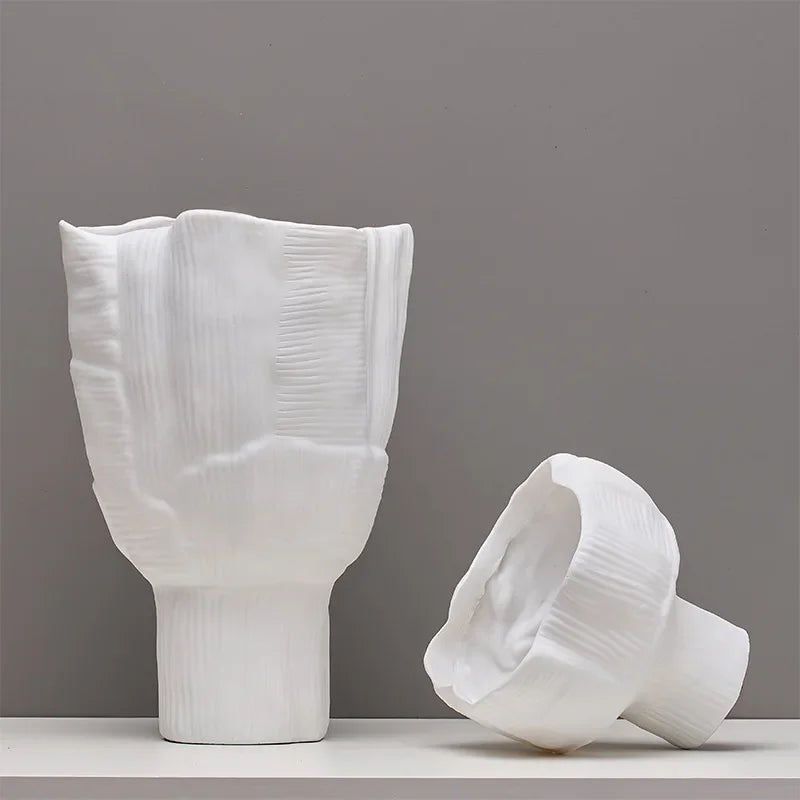 Afralia™ Geometric Resin Flower Pots - Tabletop Handicraft Ornaments for Home Decor