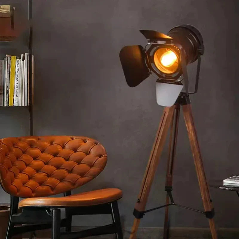 Afralia™ Retro Industrial LED Floor Lamp for Home and Bar Lighting