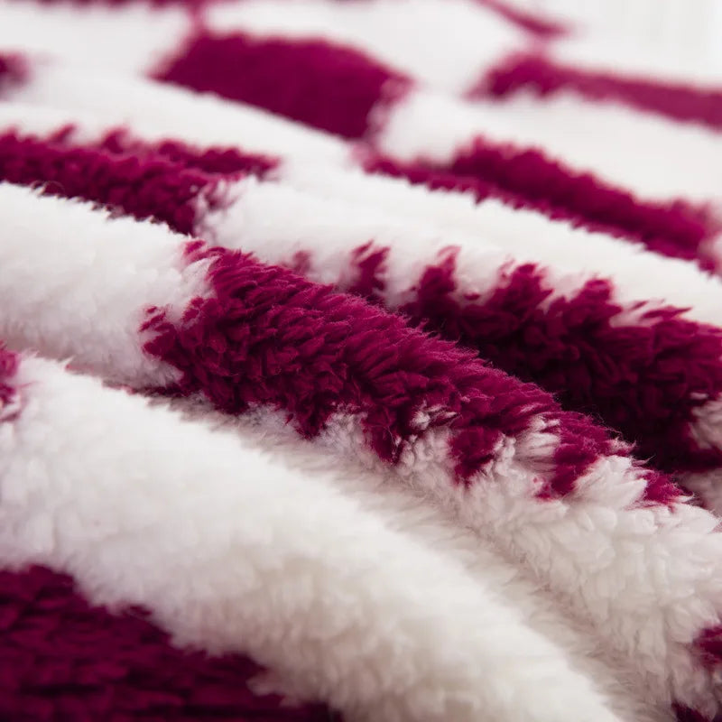 Afralia™ Nordic Checkered Blanket: Soft & Cozy Spring/Autumn Bed Sheet, Sofa Cover & Blanket.