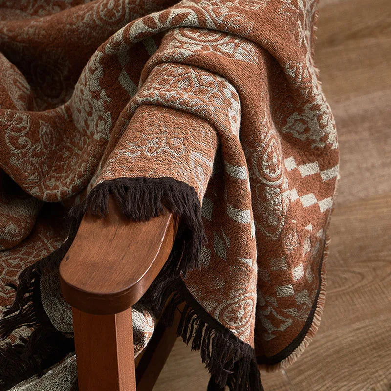 Afralia™ Luxury 100% Cotton Sofa Cover Blanket for Travel & Home - 140X190Cm