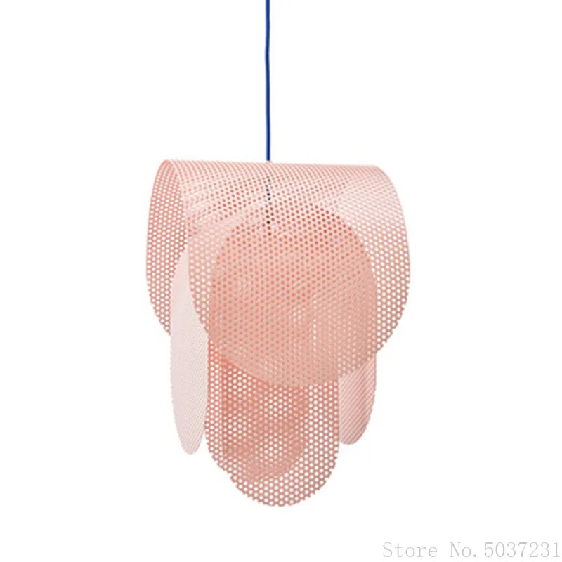 Afralia™ Pink Chandelier Pendant Light for Bedroom and Children's Room