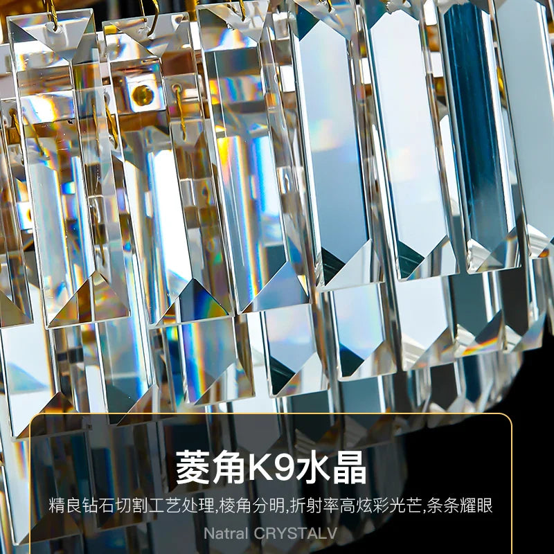 Afralia™ Crystal Chandelier LED Lighting for Luxury Living Room, Bedroom, Dining Room