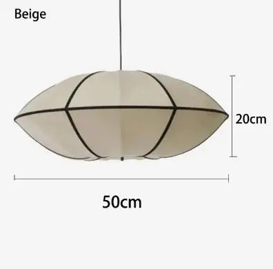 Afralia™ Fabric Pendant Light for Living Dining Bed Room - Vintage Style
