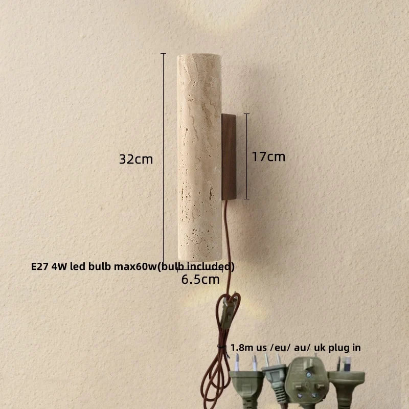 Afralia™ Wood Canopy LED Wall Lights Bedroom Bedside Lamp Sconce Nordic Modern