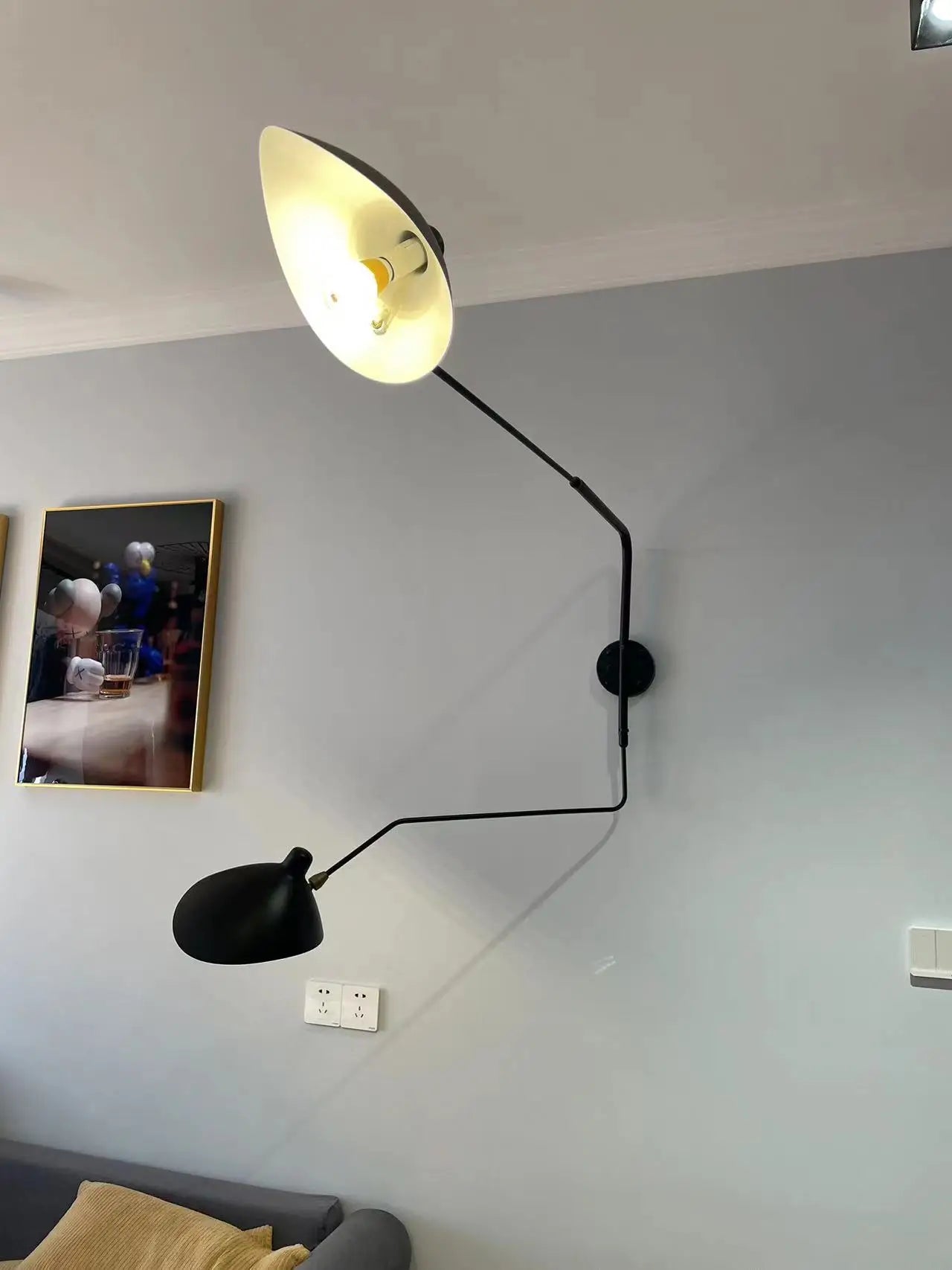 Afralia™ Nordic Spider Wall Lamp Living Room LED Sconce Fixture