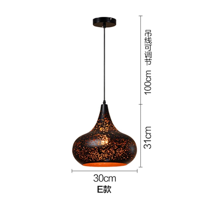 Afralia™ Etched Iron Chandelier Pendant Light Fixture for Dining and Living Room
