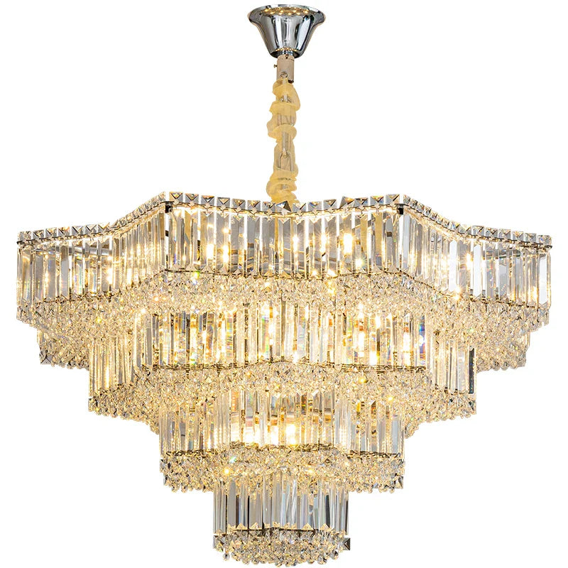 Afralia™ Light Crystal Chandelier: European Style for Living, Dining & Study Rooms