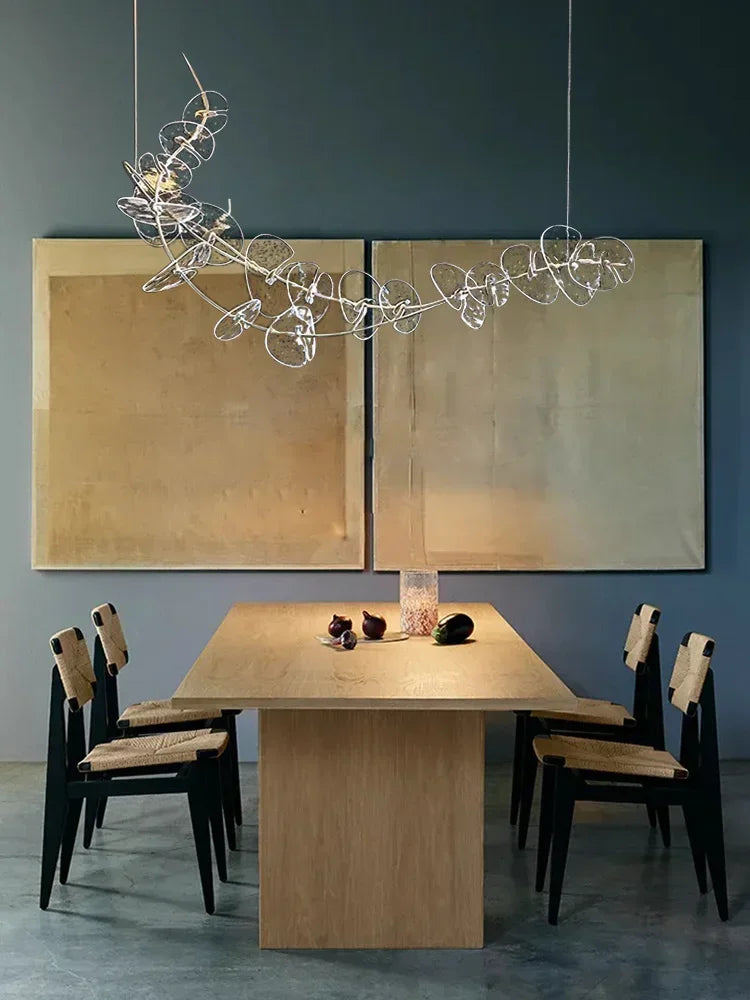 Afralia™ Postmodern Clear Glass Ceiling Pendant Lights | Elegant LED Dimmable Lamps