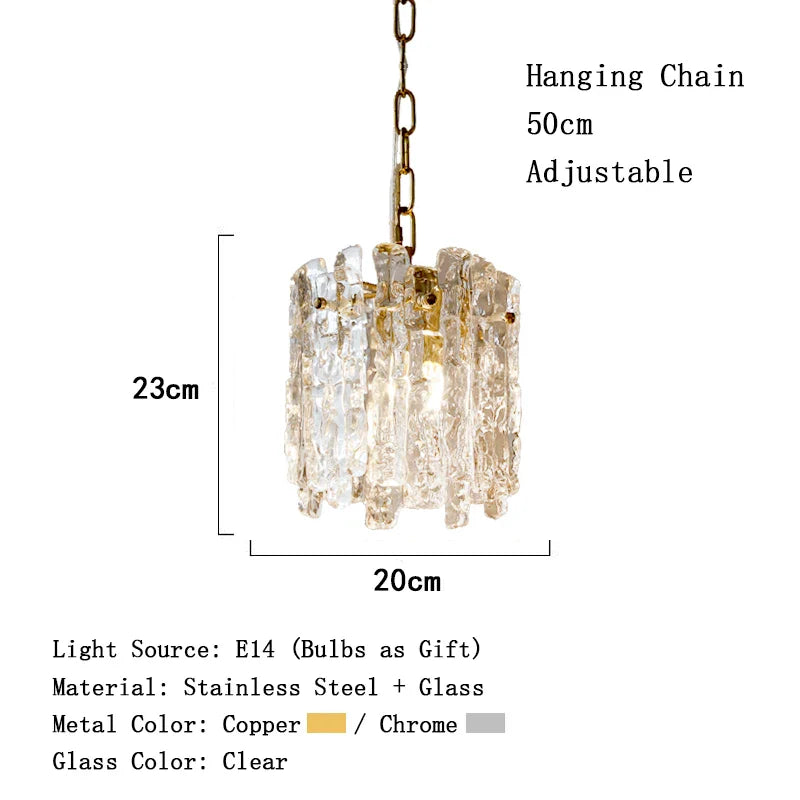 Afralia™ Designer Glass Pendant Lighting | Modern LED Hanging Fixture for Dining Room