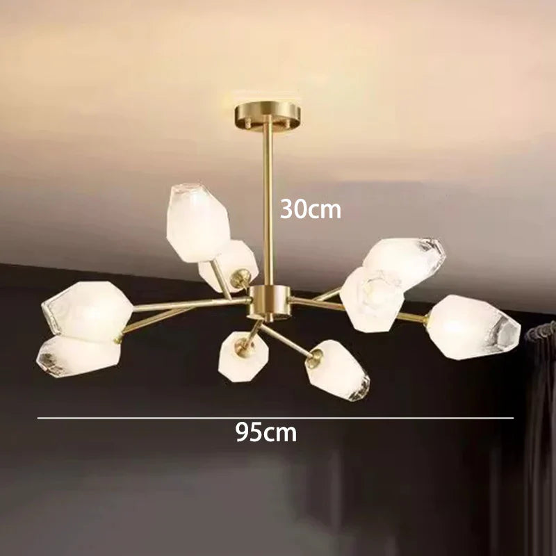 Afralia™ Modern Ceiling Chandelier for Dining Room Living Room Indoor Lighting