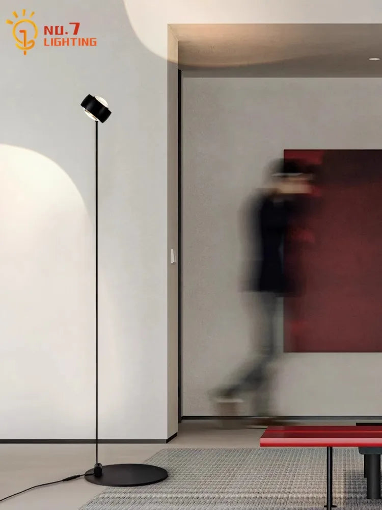 Afralia™ Induction Dimming LED Vertical Floor Lamp for Modern Living Room