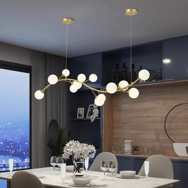 Afralia™ Modern LED Pendant Chandeliers for Home Decor and Dining Room Lighting