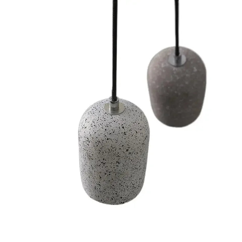 Afralia™ Stone Cement Pendant Lamp: Nordic Industrial Style LED Lighting for Restaurant, Bar, Bedroom