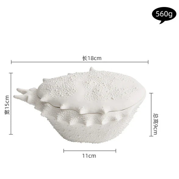 Afralia™ Crab-Shaped Ceramic Soup Bowl with Lid - Specialty Tableware for Restaurants