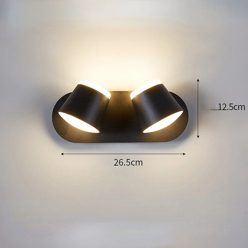 Afralia™ Nordic LED Wall Lamp for Bedroom Study Living Room Indoor Sconce Lighting