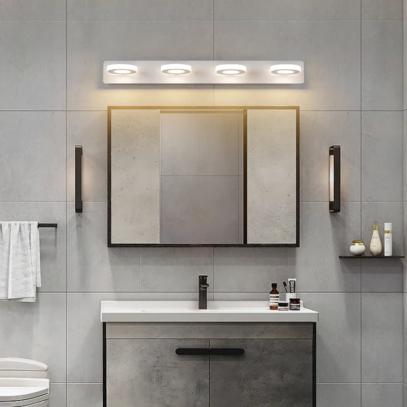 Afralia™ LED Mirror Light: Modern Bathroom Lamp with Acrylic Wall Lamps - Indoor Lighting Fixtures