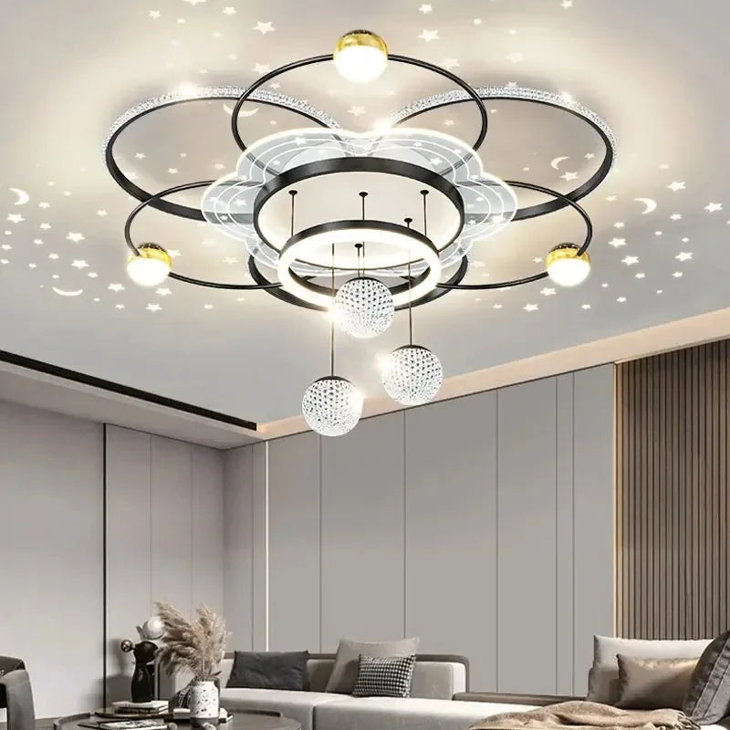 Afralia™ Oval Chandelier LED Pendant Light for Stylish Home Decor Lighting