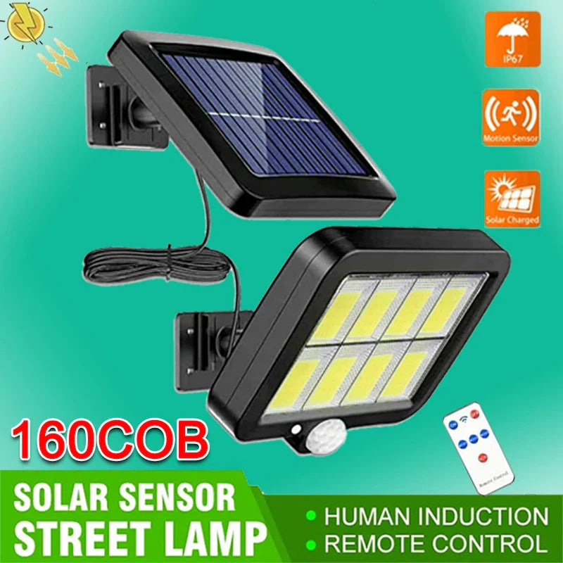 Afralia™ Solar Split Wall Lamp 3 Mode Motion Sensor Waterproof Garden Street Light