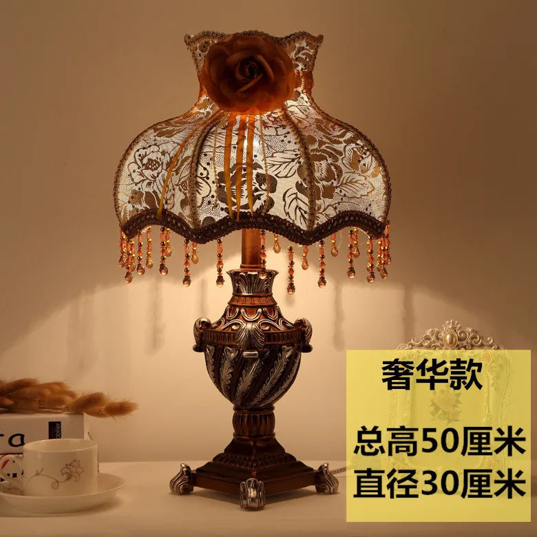 Afralia™ Nordic Princess Vintage Table Lamp for Bedroom and Living Room Décor