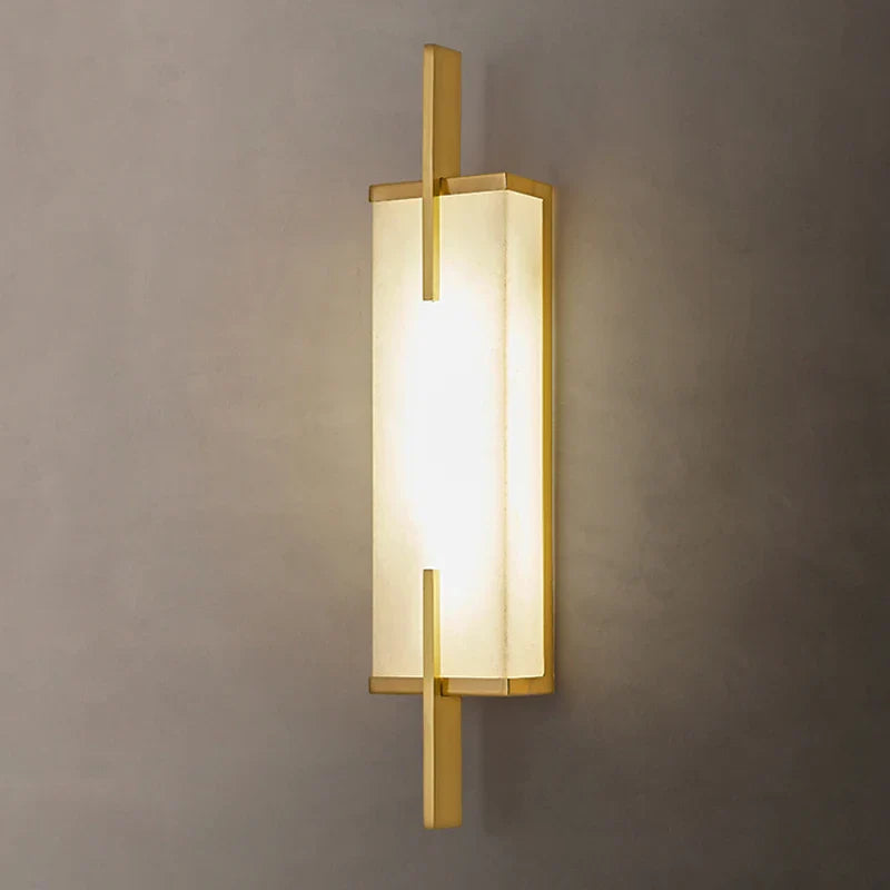 Afralia™ Marble LED Wall Lights Gold Black Sconce Luxury Indoor Décor