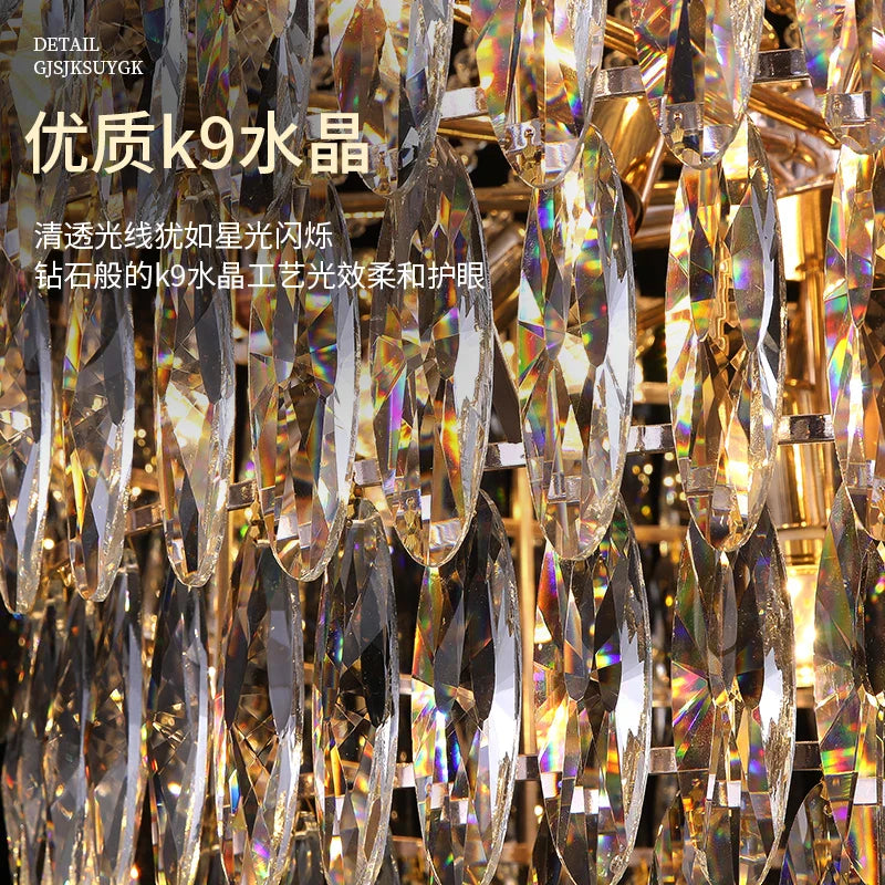 Afralia™ Crystal Chandelier for Modern Home Decor & Luxury Lighting