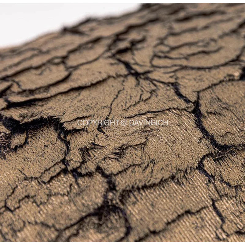 Afralia™ Luxe Gold Foil Fabric Texture Waist Cushion Cover 30x50cm