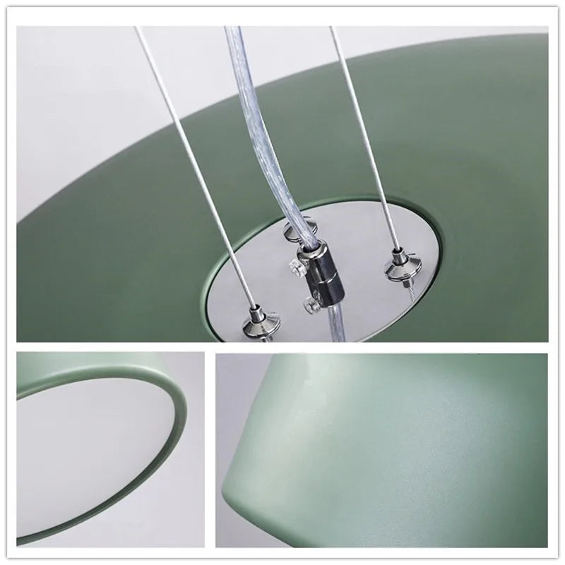 Afralia™ Colorful Macaron Ceiling Chandelier for Living Room & Bedroom