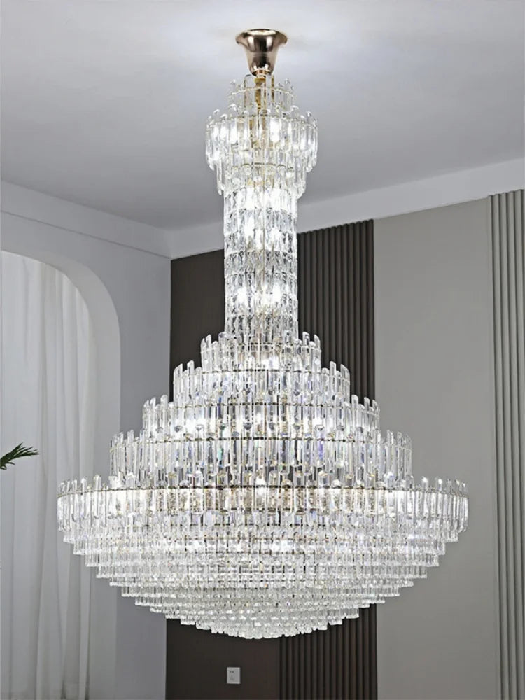 Afralia™ Crystal Chandelier | Nordic Modern Luxe Ceiling Light for Home Decor