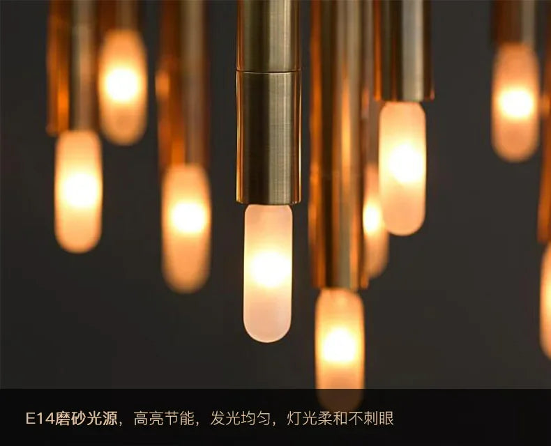 Afralia™ Tree Branch Chandelier Light Luxury Living Room Bar Staircase Decoration Lamps
