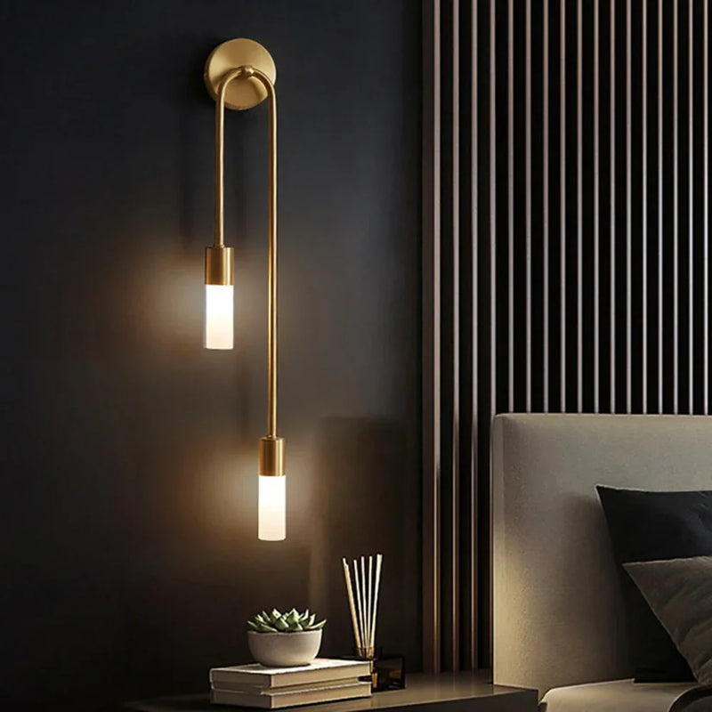 Afralia™ Modern LED Wall Lamp - Long Strip Design for Elegant Bedroom and Bathroom Lighting